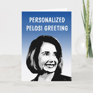 Carte de vœux personnalisée Pelosi