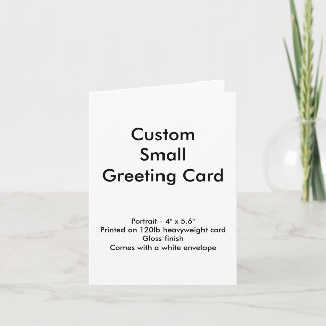 Carte de vœux personnalisée petite - Portrait 10 x (Devant)
