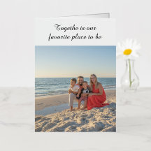 Carte de voeux personnalisée - Photo de famille &