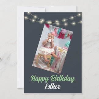 Carte de vœux personnalisée pour anniversaire avec