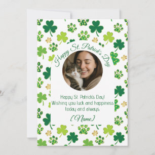 Carte de vœux personnalisée pour la Saint-Patrick
