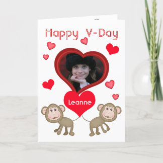 Carte de voeux personnalisée pour la Saint-Valenti