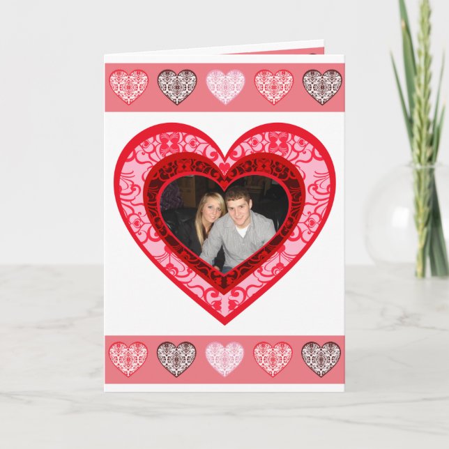 Carte de voeux personnalisée pour la Saint-Valenti (Devant)