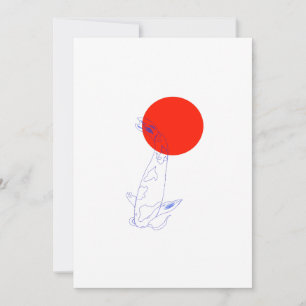Carte de voeux personnalisée pour le minimalisme d