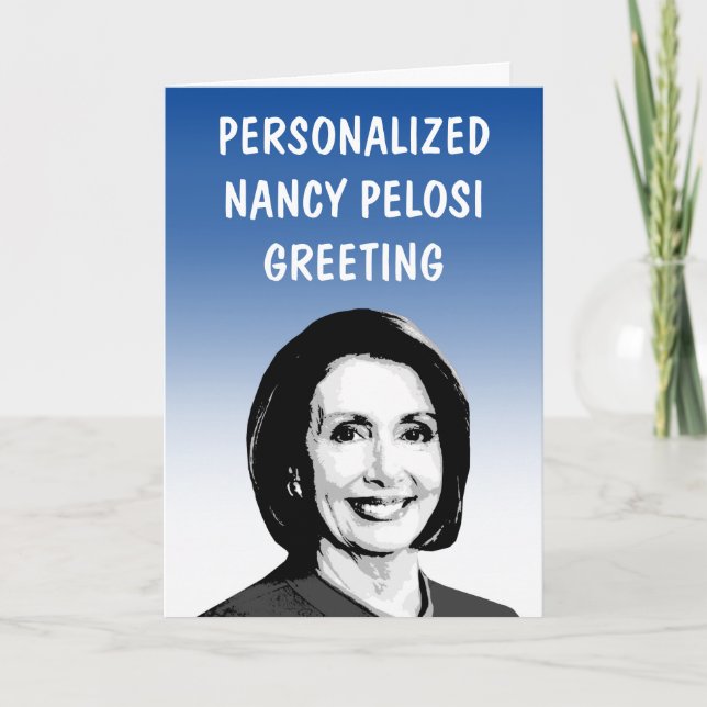 Carte de vœux personnalisée pour Nancy Pelosi (Devant)