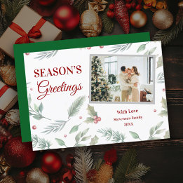 Carte de vœux personnalisée pour Noël