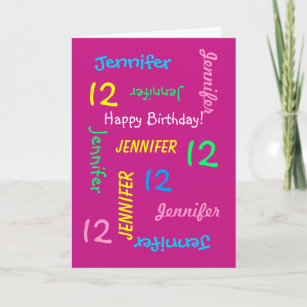 Cartes 12 Ans D Anniversaire Zazzle Fr