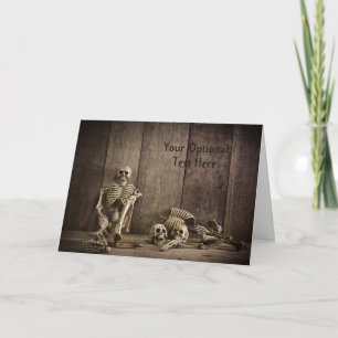 Carte de voeux personnalisée Skeletons