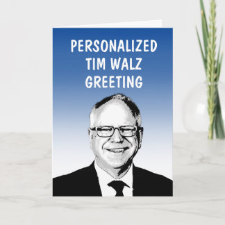 Carte de vœux personnalisée Tim Walz
