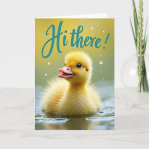 Carte de vœux Petit Oiseau Jaune