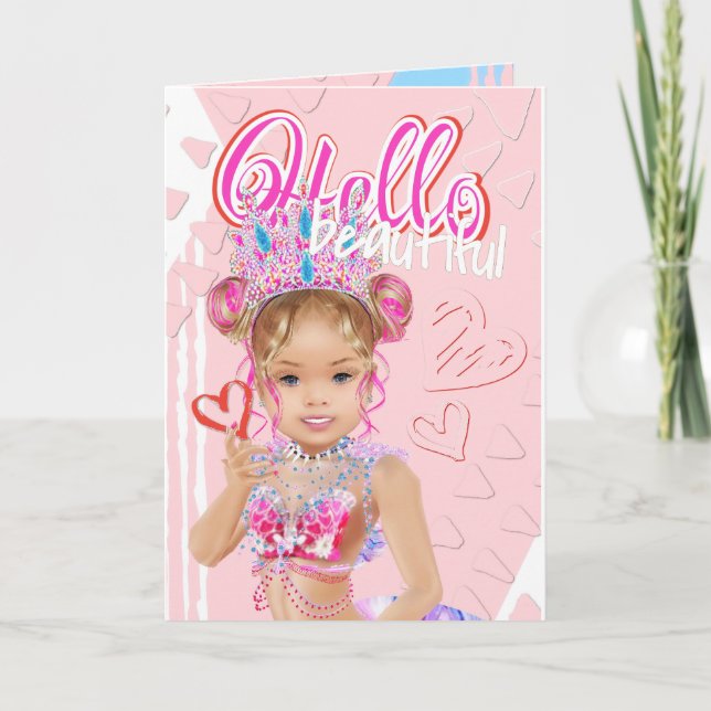 Carte de vœux Petite Sirène (Devant)