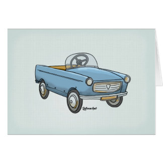 Carte de voeux Peugeot 404 vintage