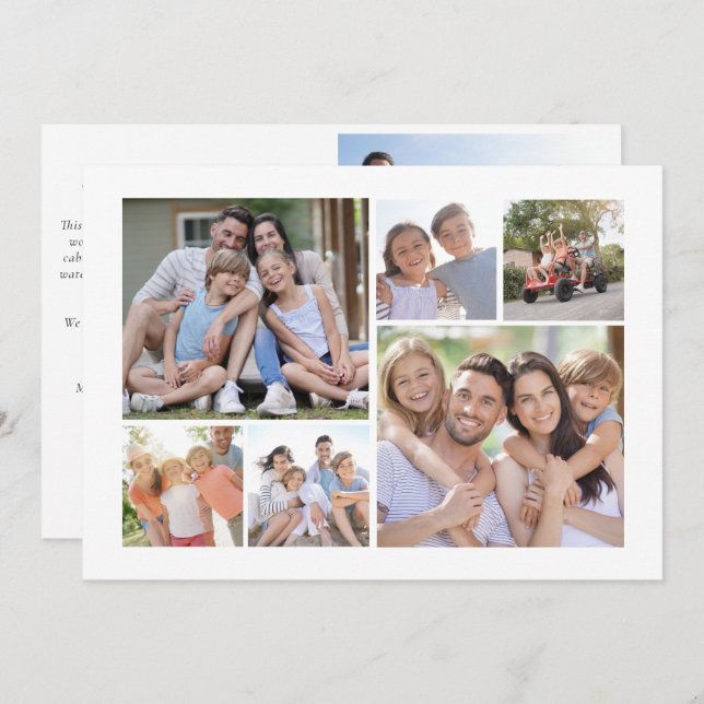 Carte de vœux photo 7 | Quelle année ! (Devant / Derrière)