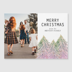 Carte de vœux photo artistique d'arbre de Noël à l