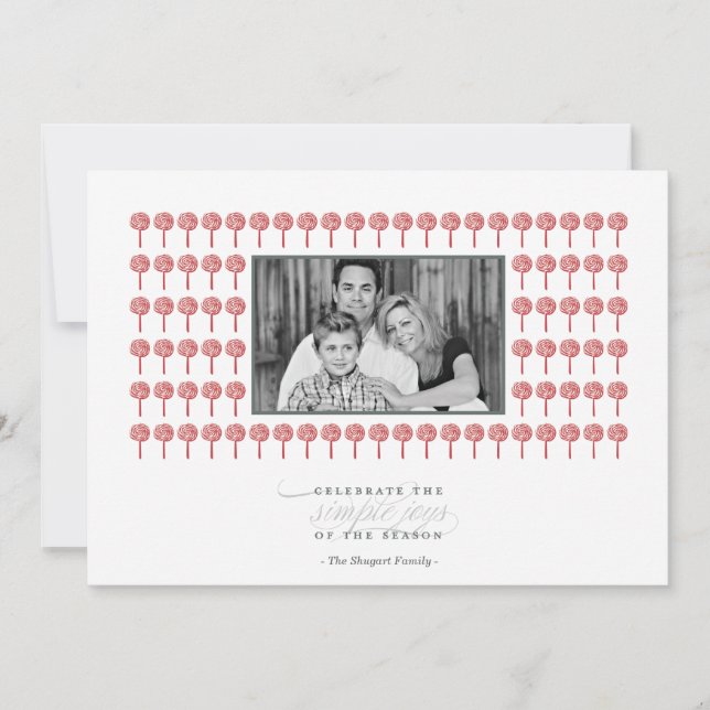 Carte de vœux photo avec motif Geisha à la menthe  (Devant)