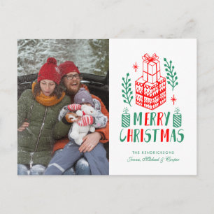 CARTE DE VOEUX PHOTO   Cadeaux de Noël