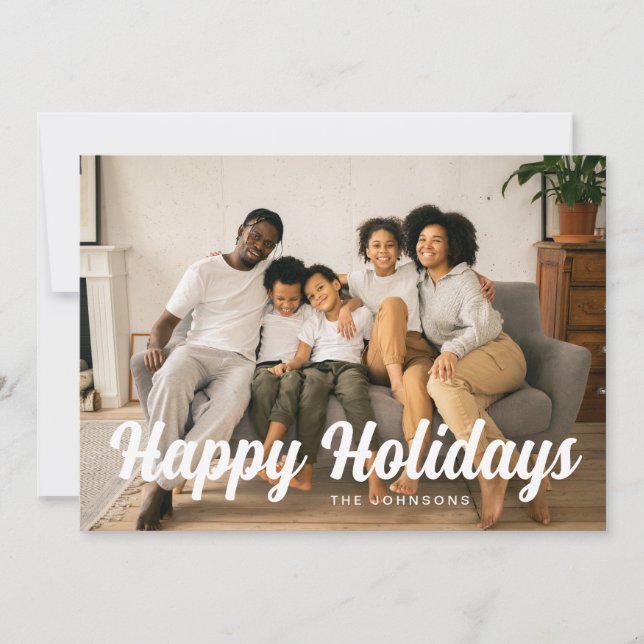 Carte de vœux photo complète Simple Joyeux Noël  (Devant)