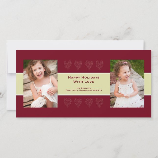 Carte de voeux photo de fêtes (Devant)