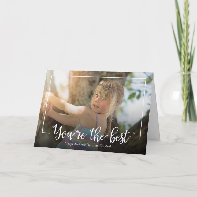 Carte de voeux photo de la Fête des Mères (Devant)
