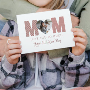Carte de vœux photo de maman
