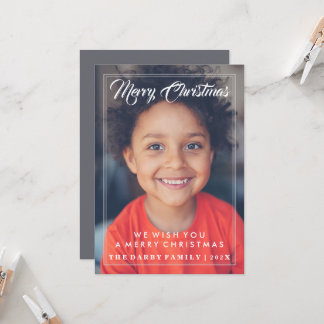 Carte de vœux photo de Noël