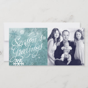 Carte de vœux photo de Noël au pays des merveilles