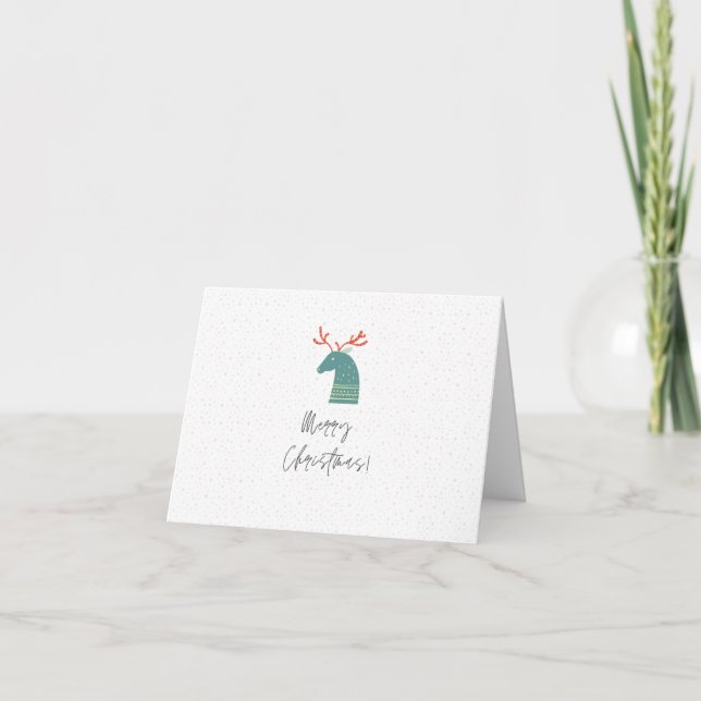 Carte de vœux photo de Noël simplement (Devant)