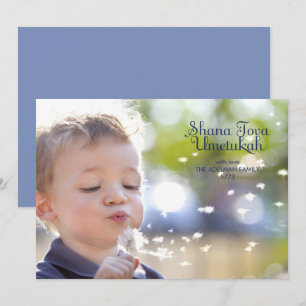 Carte de vœux photo de Roch Hachana moderne