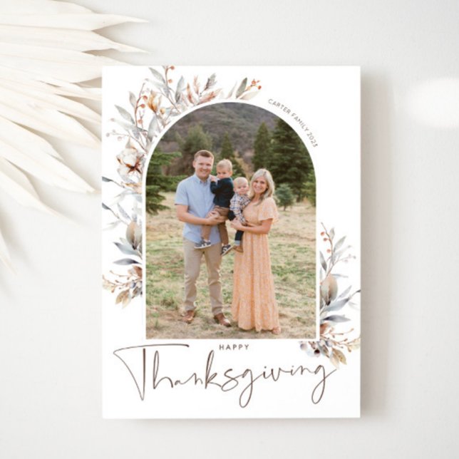 Carte de vœux photo de Thanksgiving joyeux (Thanksgiving Photo Card)