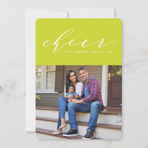Carte de vœux photo de vacances avec un script amu