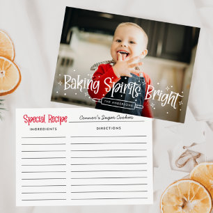 Carte de voeux photo de vacances Baking Spirits Br