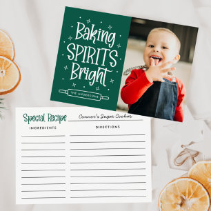Carte de voeux photo de vacances Baking Spirits Br