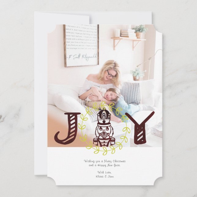 Carte de vœux photo de vacances Casse-Noisette Joi (Devant)