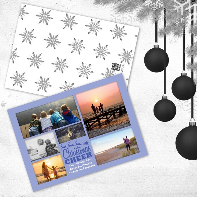 Carte de vœux photo de vacances de Noël Cheer Peri (Créateur téléchargé)