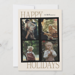Carte de vœux photo de vacances inspirée de films 