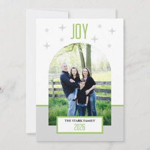 Carte de vœux photo de vacances Joy - Moderne