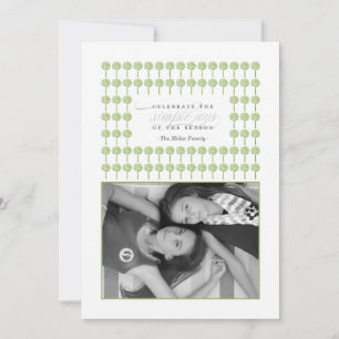 Carte de vœux photo encadrée Peppermint Wicked pou