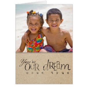Carte de voeux photo Faire-part jour d'adoption