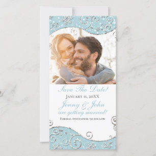Carte de vœux photo Flocons de neige Tourbillons H