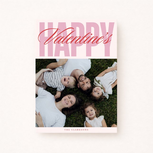 Carte de vœux photo gras pour la Saint-Valentin (Créateur téléchargé)