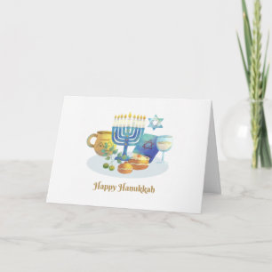 Carte de vœux photo Hanukkah Joyeux