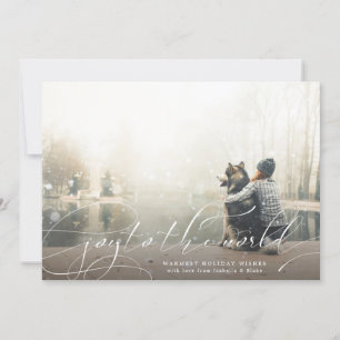 Carte de vœux photo Joy To The World