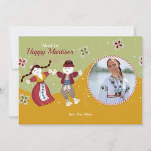 Carte de voeux photo Martisor Dolls
