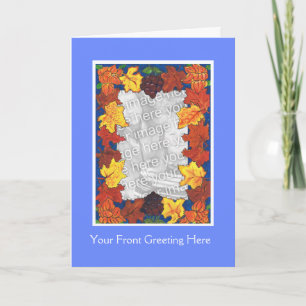 Carte de vœux photo personnalisable pour Thanksgiv