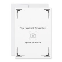 Carte de vœux photo personnalisée Art Déco minimal