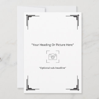 Carte de vœux photo personnalisée Art Déco minimal