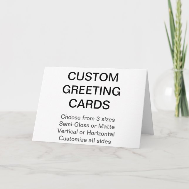 Carte de voeux photo personnalisée de 7 po x 5 po (Devant)