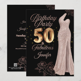 Carte de vœux photo pour 50e anniversaire | Person