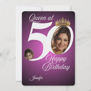 Carte de vœux photo pour 50e anniversaire Person