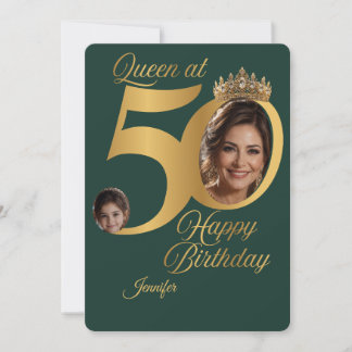 Carte de vœux photo pour 50e anniversaire | Person